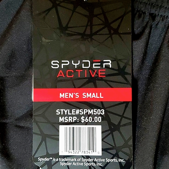 $⬇️🕷NWT: SPYDER ACTIVEWEAR MENS SHORTS - Picture 10 of 10